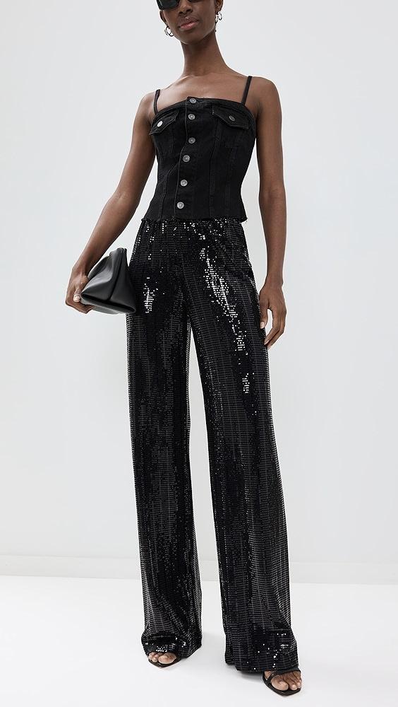 alice + olivia Elba Full Length Pants | Shopbop Product Image