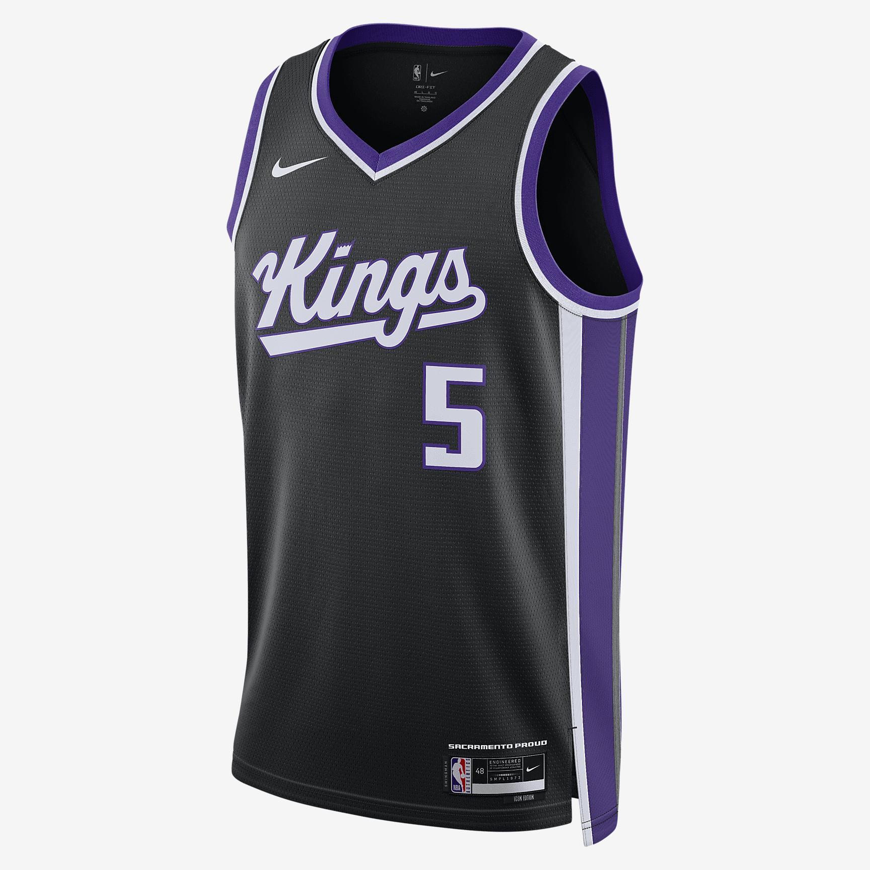 De'Aaron Fox Sacramento Kings 2023/24 Icon Edition Nike Dri-FIT NBA Swingman Jersey Product Image