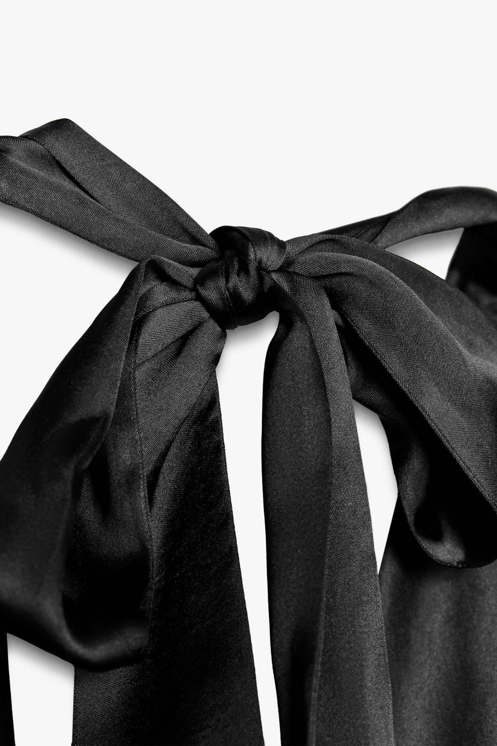 SATIN EFFECT HALTER TOP Product Image