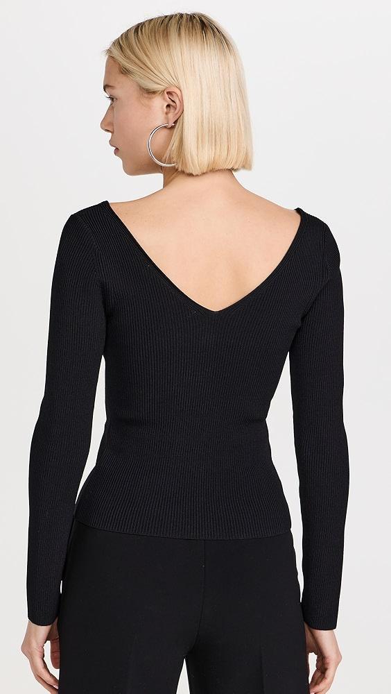 Enza Costa Viscose Sweater V Cardigan | Shopbop Product Image