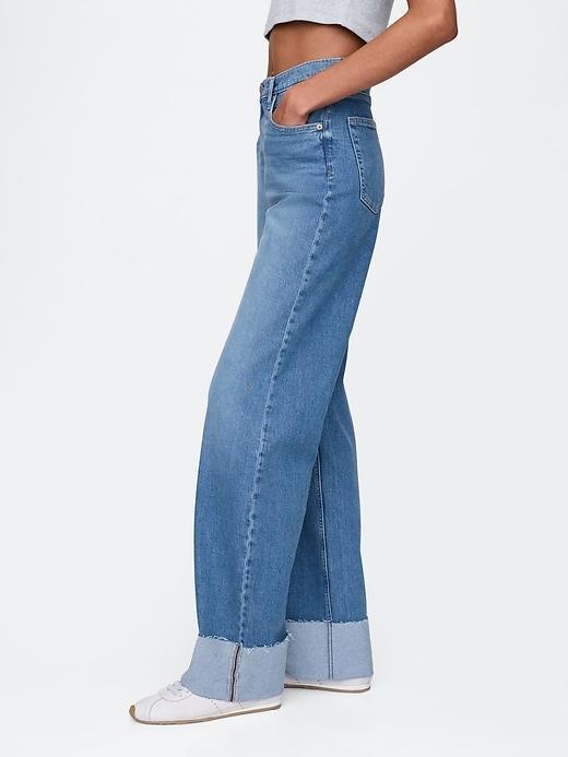 Mid Rise Double Cargo '90s Loose Jeans Product Image