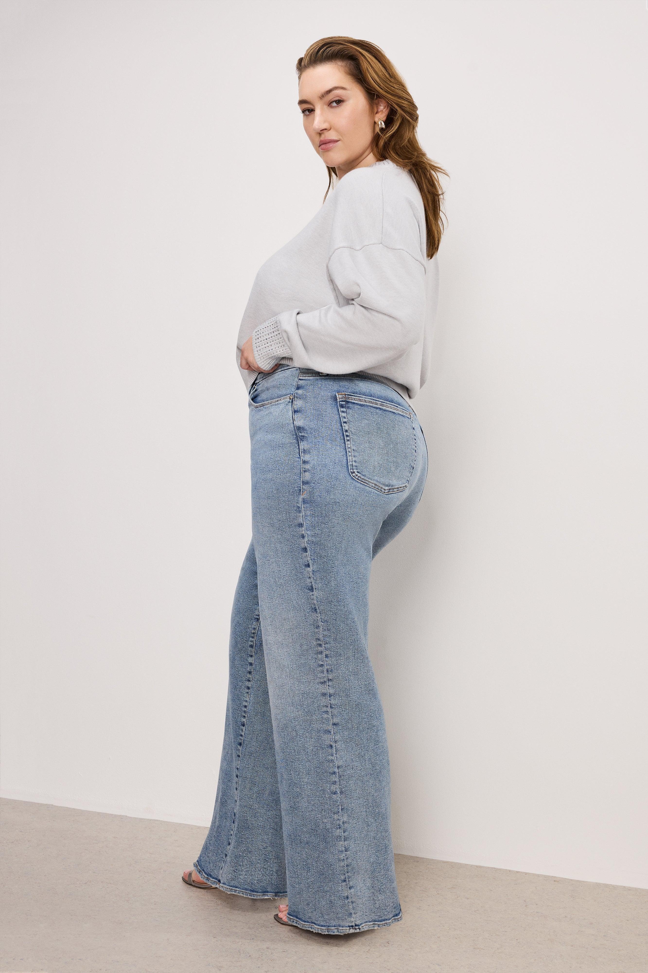 GOOD WAIST PALAZZO JEANS | INDIGO746 Product Image