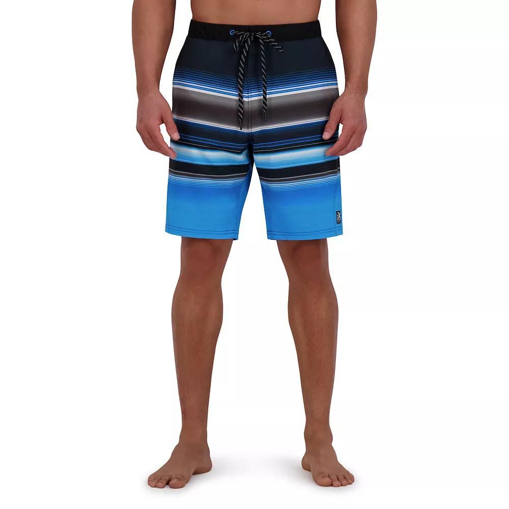 Men's ZeroXposur 9" Elastic Waist Boardshorts, Size: XL, Black Curl Product Image