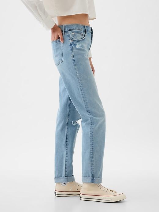 Mid Rise Girlfriend Jeans Product Image