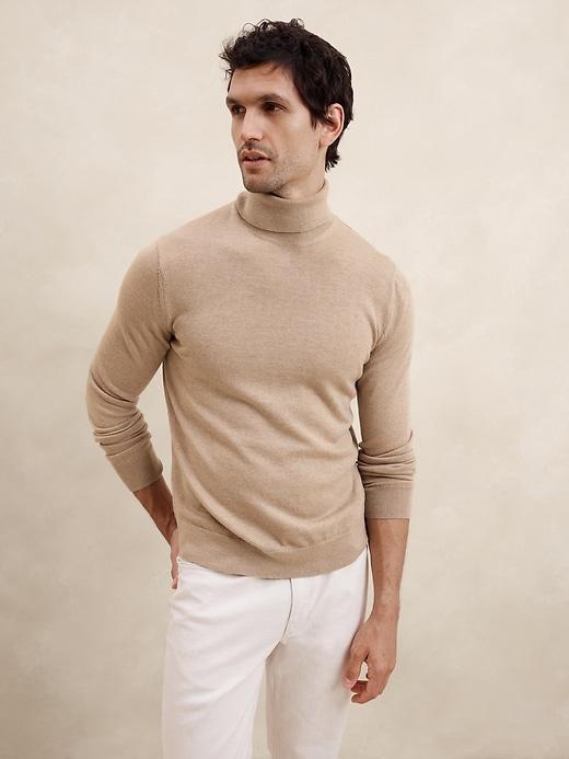 Merino Wool Turtleneck Sweater Product Image