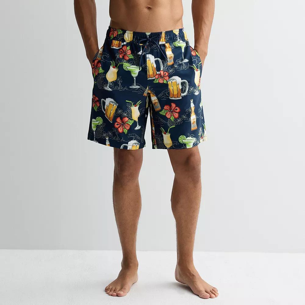 Men's Trinity Coast 9" Swim Trunks, Size: Medium 9 INCH, Navy Blue Product Image