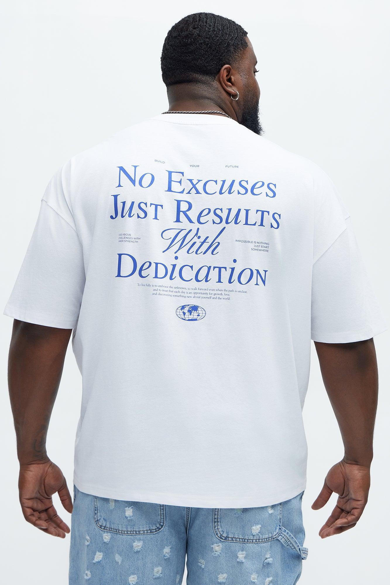 No Excuses Oversized Short Sleeve Tee - White Product Image