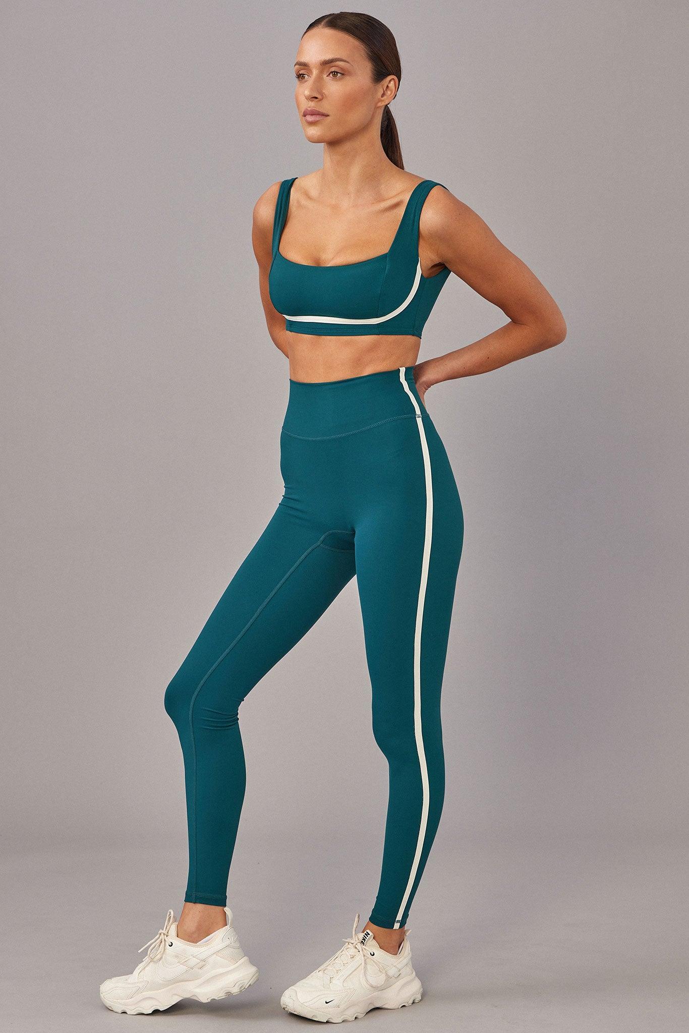 Acadia Legging 27" - Evergreen/Ivory Product Image