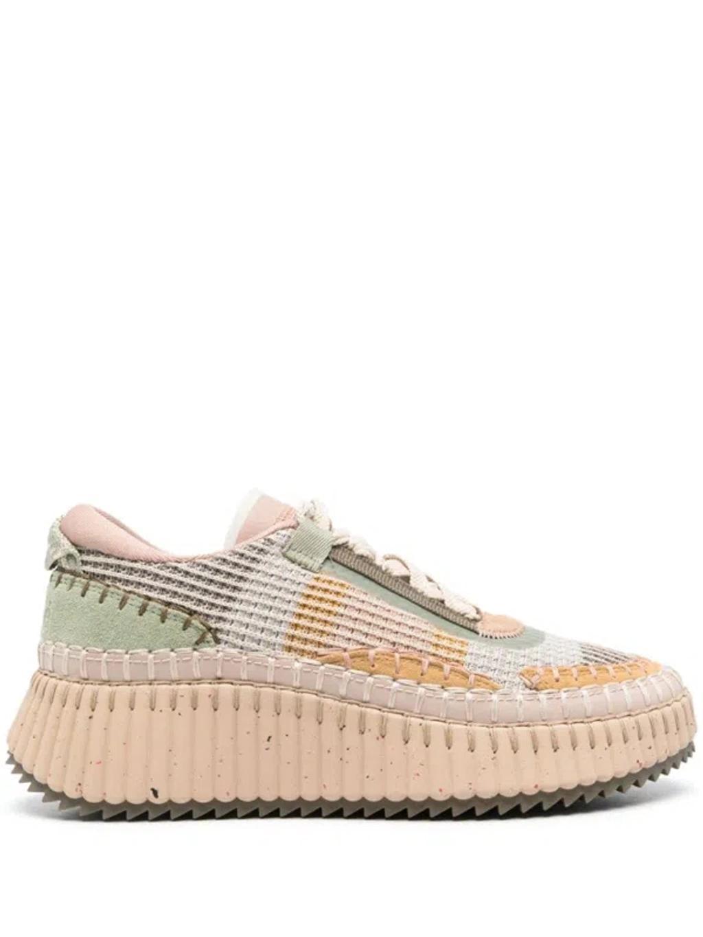 CHLOÉ Nama Sneaker In Beige Product Image