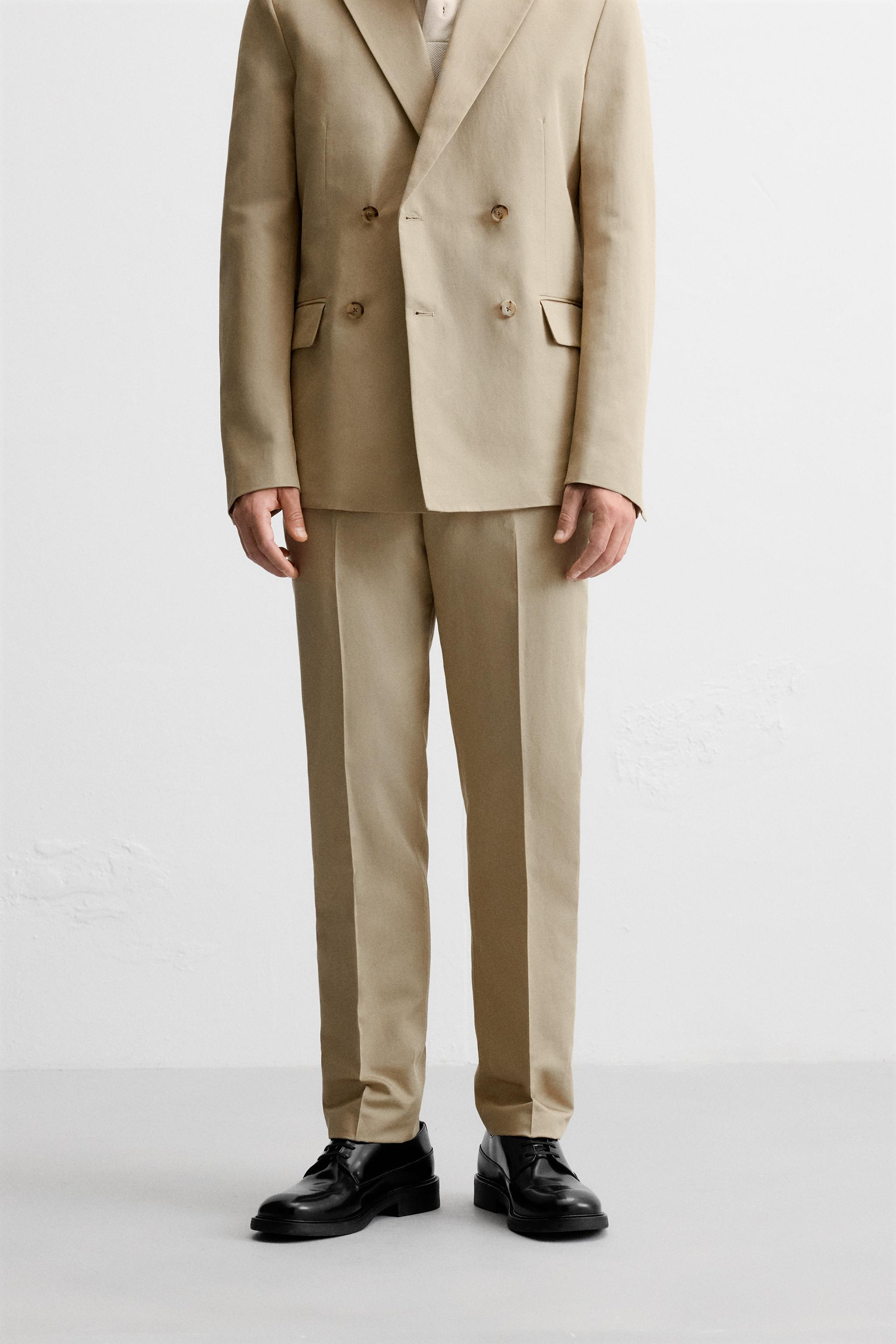 LINEN - COTTON BLEND SUIT PANTS Product Image