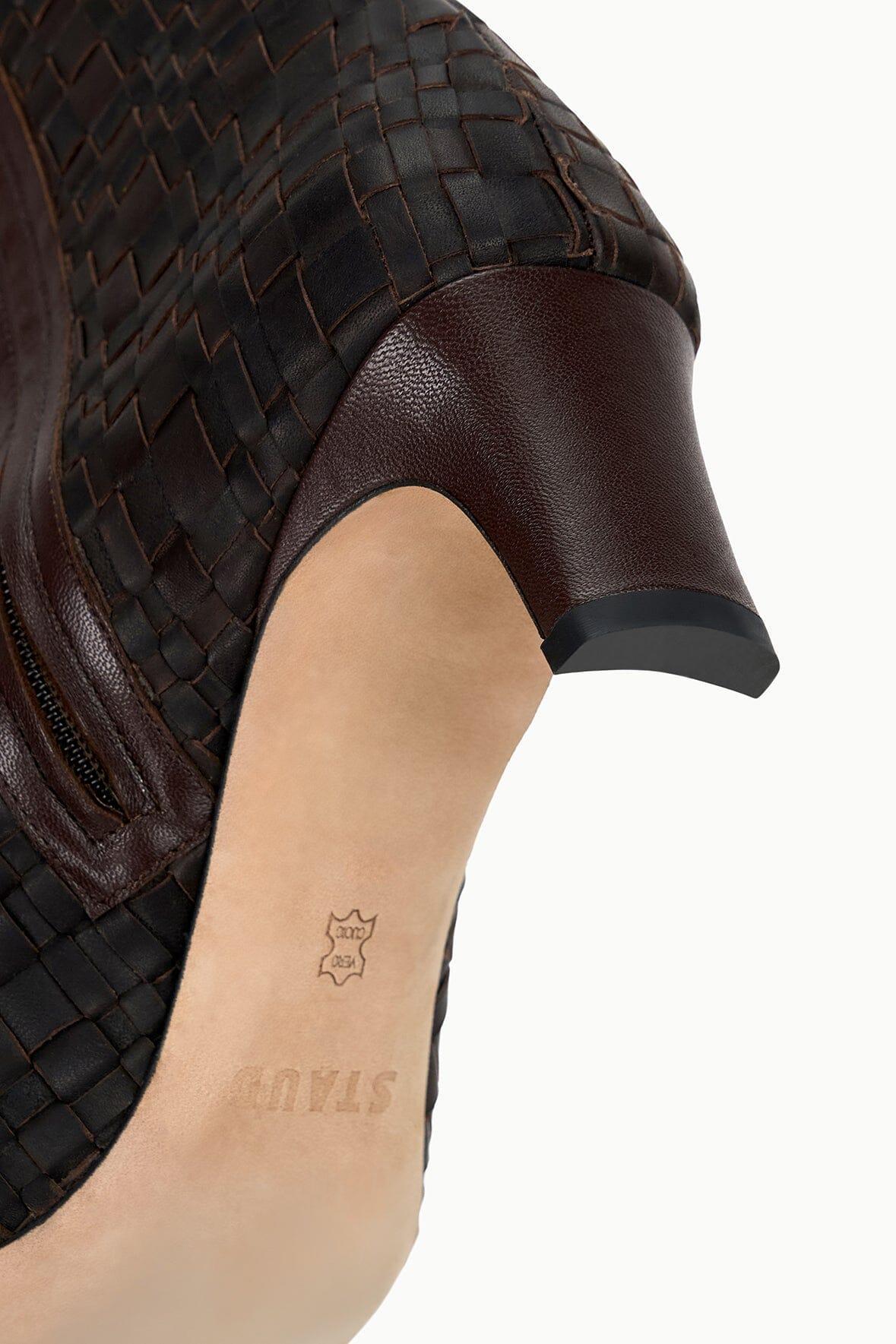 WALLY ANKLE BOOT | ESPRESSO WOVEN LEATHER Product Image