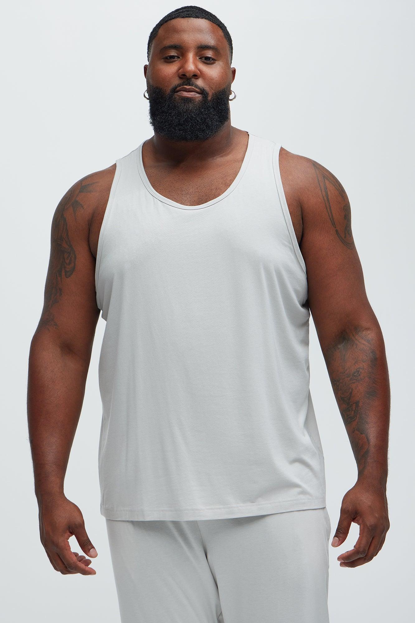 Essential Modal Lounge Tank - Grey Product Image