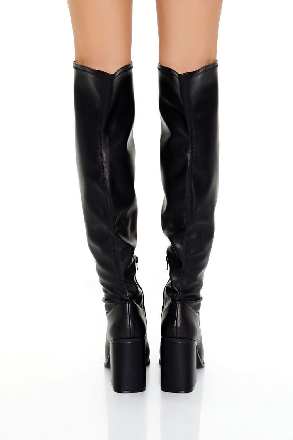 Faux Leather Over-the-Knee Boots | Forever 21 Product Image