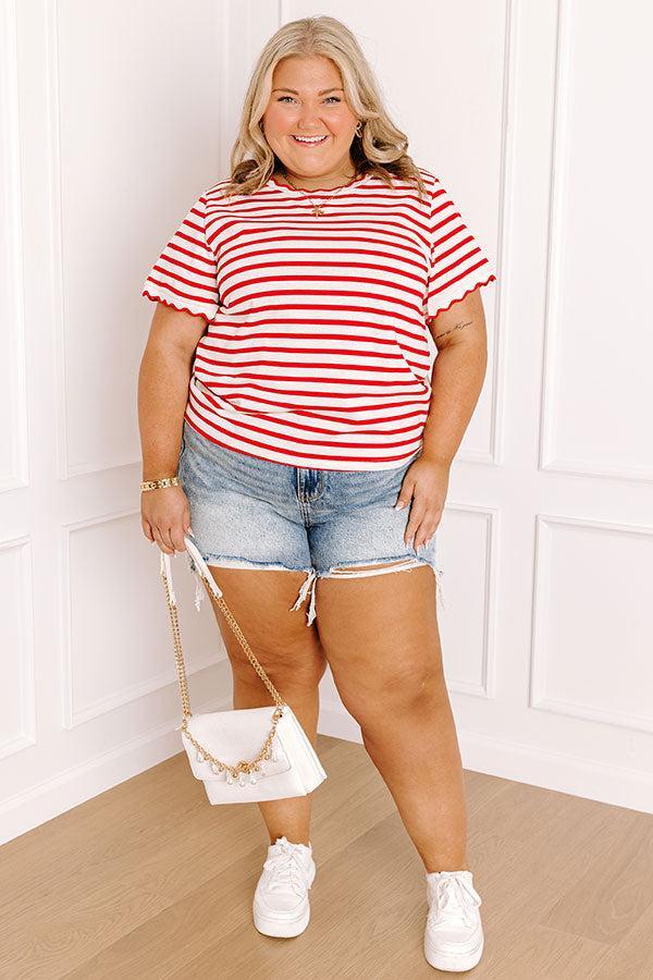 Dockside Charm Stripe Top Curves Product Image