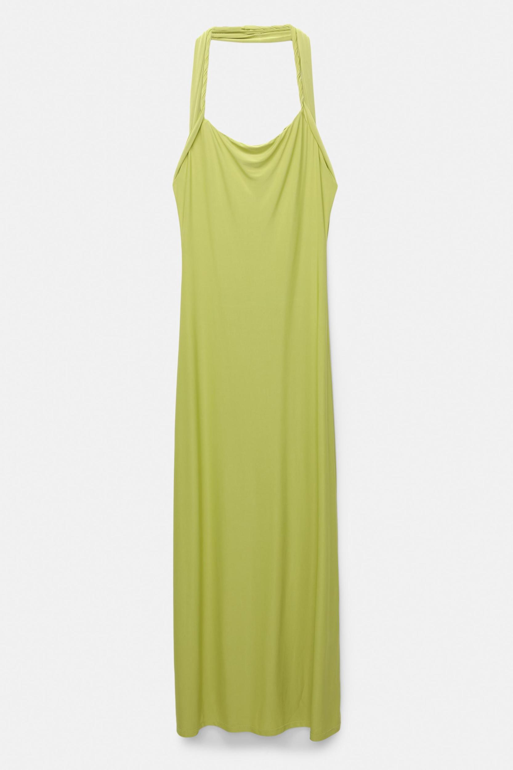 Halterneck midi dress Product Image