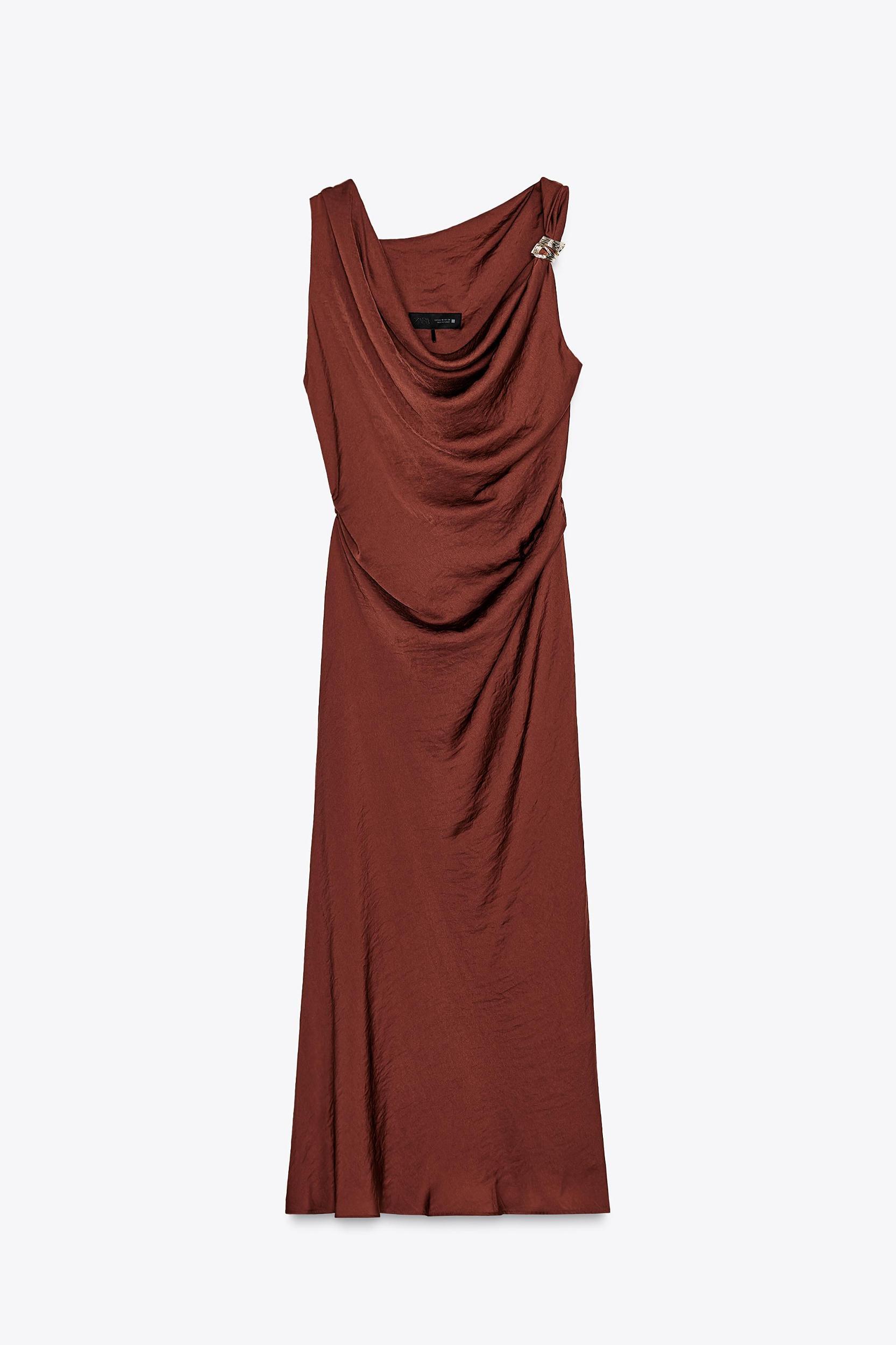 GOLDEN APPLIQUÉ MIDI DRESS Product Image
