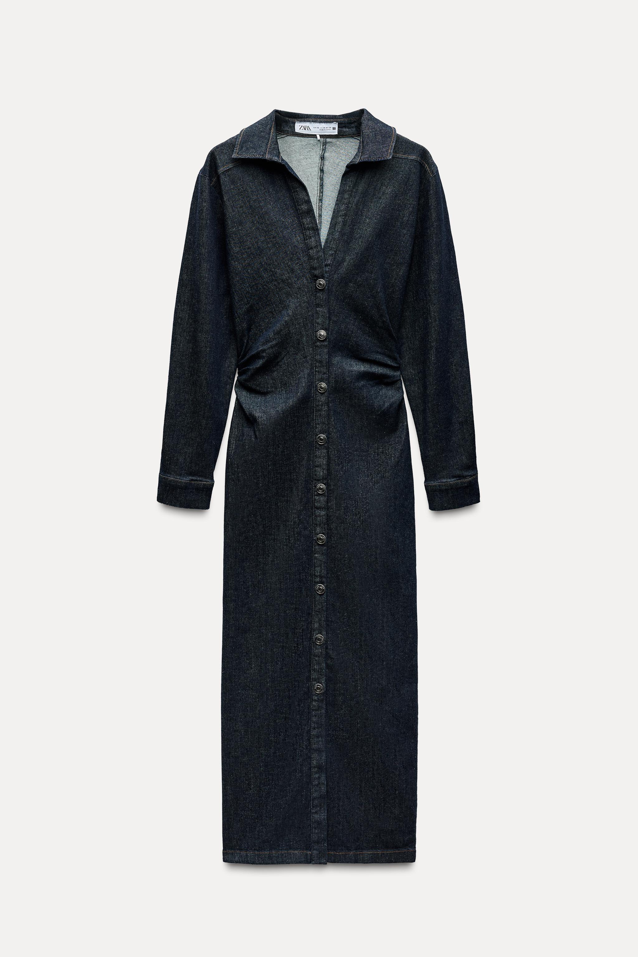 DENIM EFFECT SHIRTDRESS Product Image