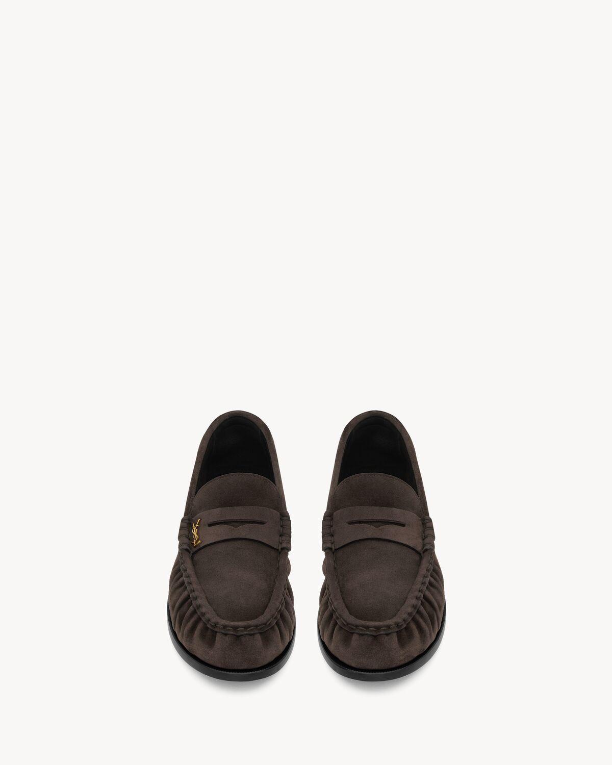 LE LOAFER penny slippers in suede | Saint Laurent | YSL.com Product Image