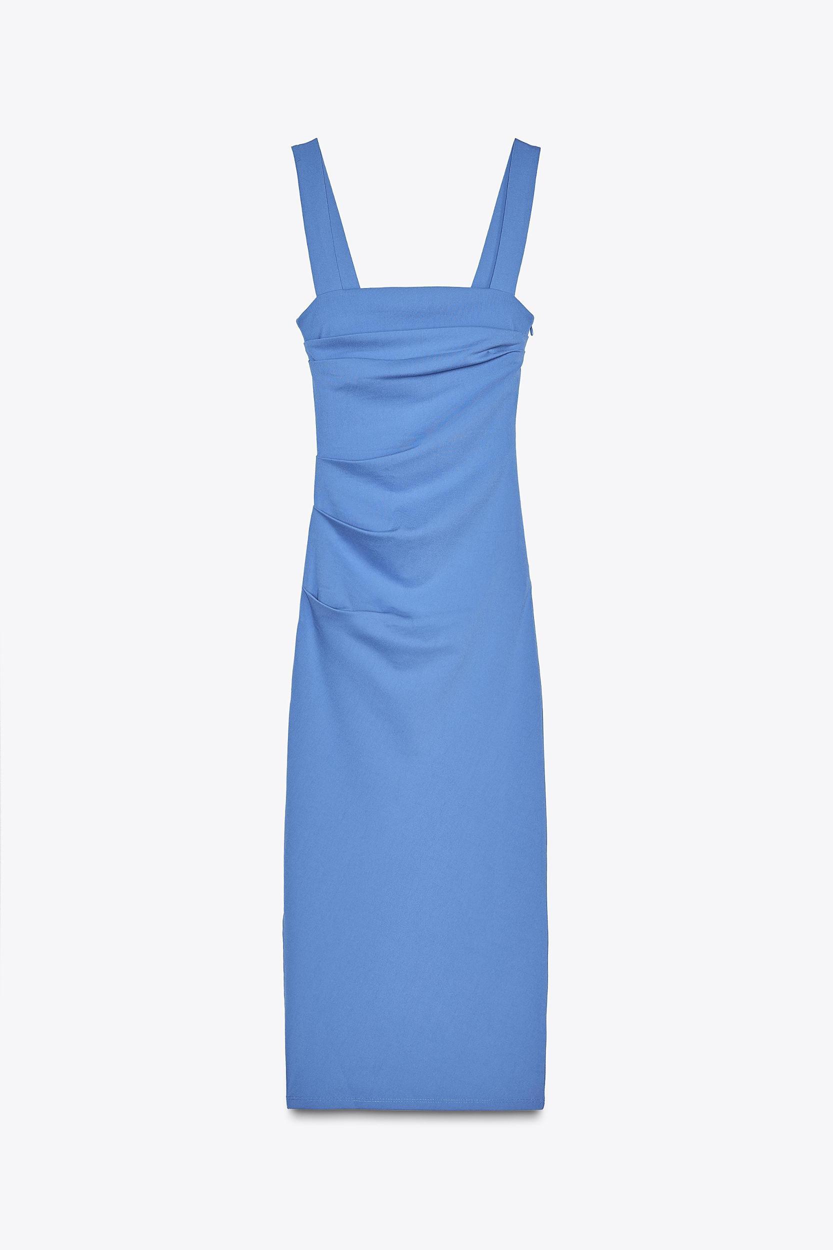 RUCHED MIDI DRESS Product Image