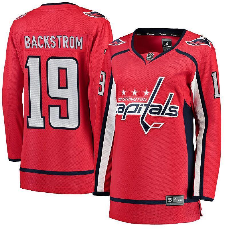 Women's Fanatics Branded Nicklas Backstrom Red Home Breakaway Player Jersey, Size: XS Product Image