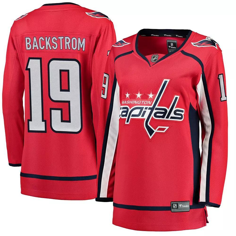 Women's Fanatics Branded Nicklas Backstrom Red Home Breakaway Player Jersey, Size: XS Product Image