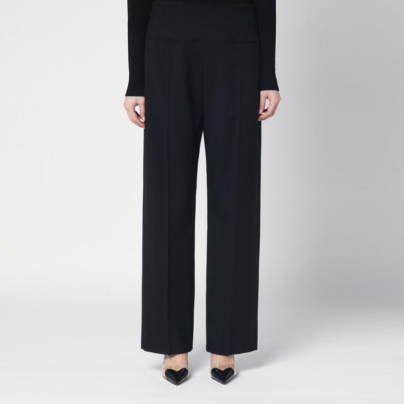 ALAÏA Black Virgin Wool Trousers Product Image