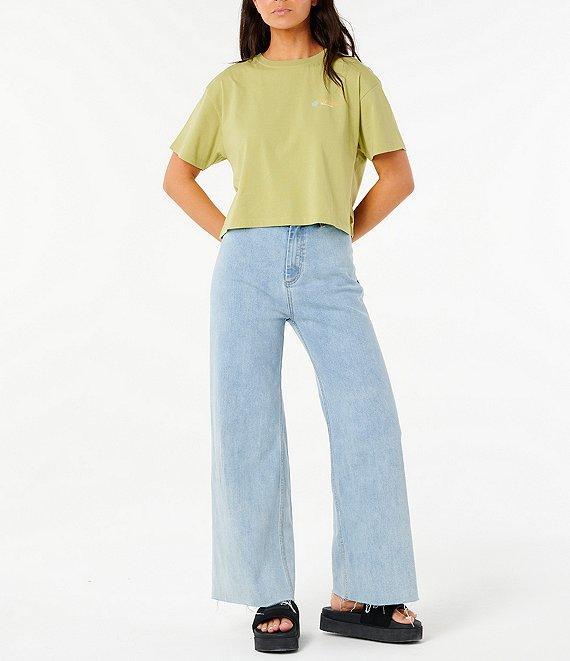 Rip Curl Dune Dancer Short Sleeve Cropped T-Shirt Product Image