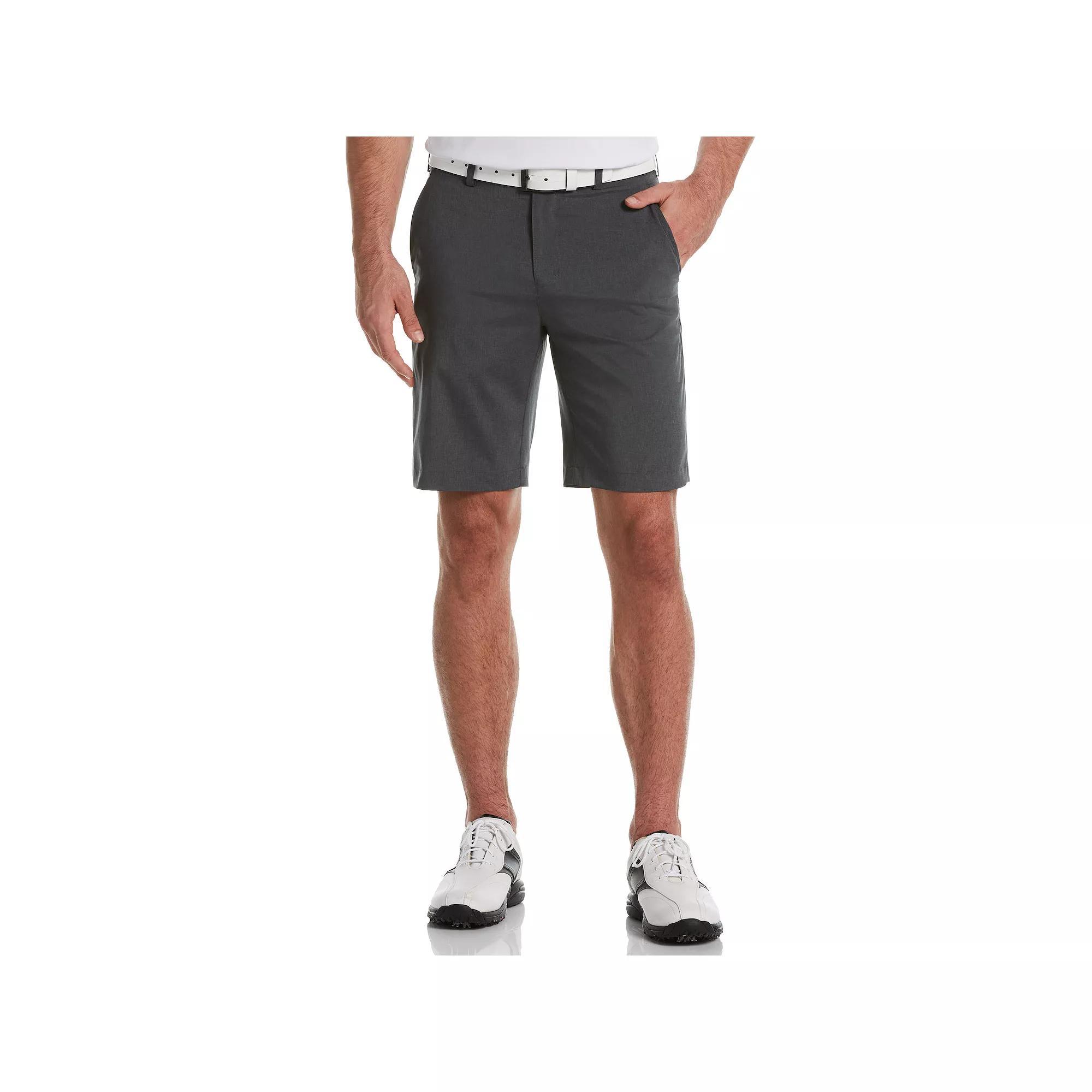 Men's Grand Slam 9" On Course Active Waistband Heathered Stretch Performance Golf Shorts, Size: 34, Navy Grey Product Image