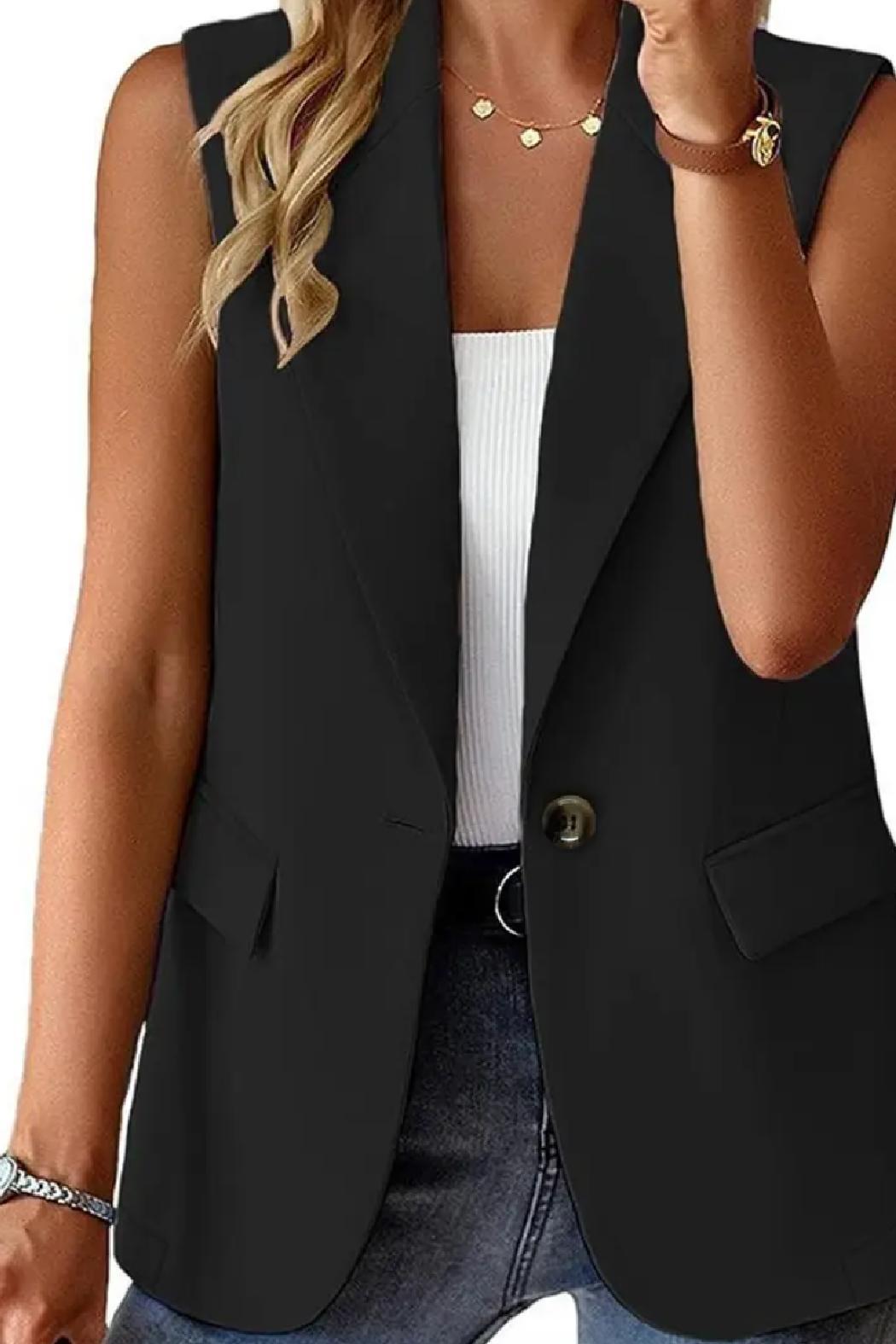 Sleeveless Summer Blazer Product Image