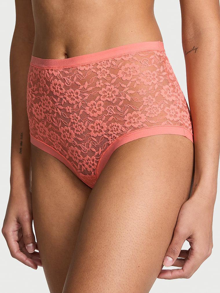 No-Show Lace High-Waist Brief Panty Product Image