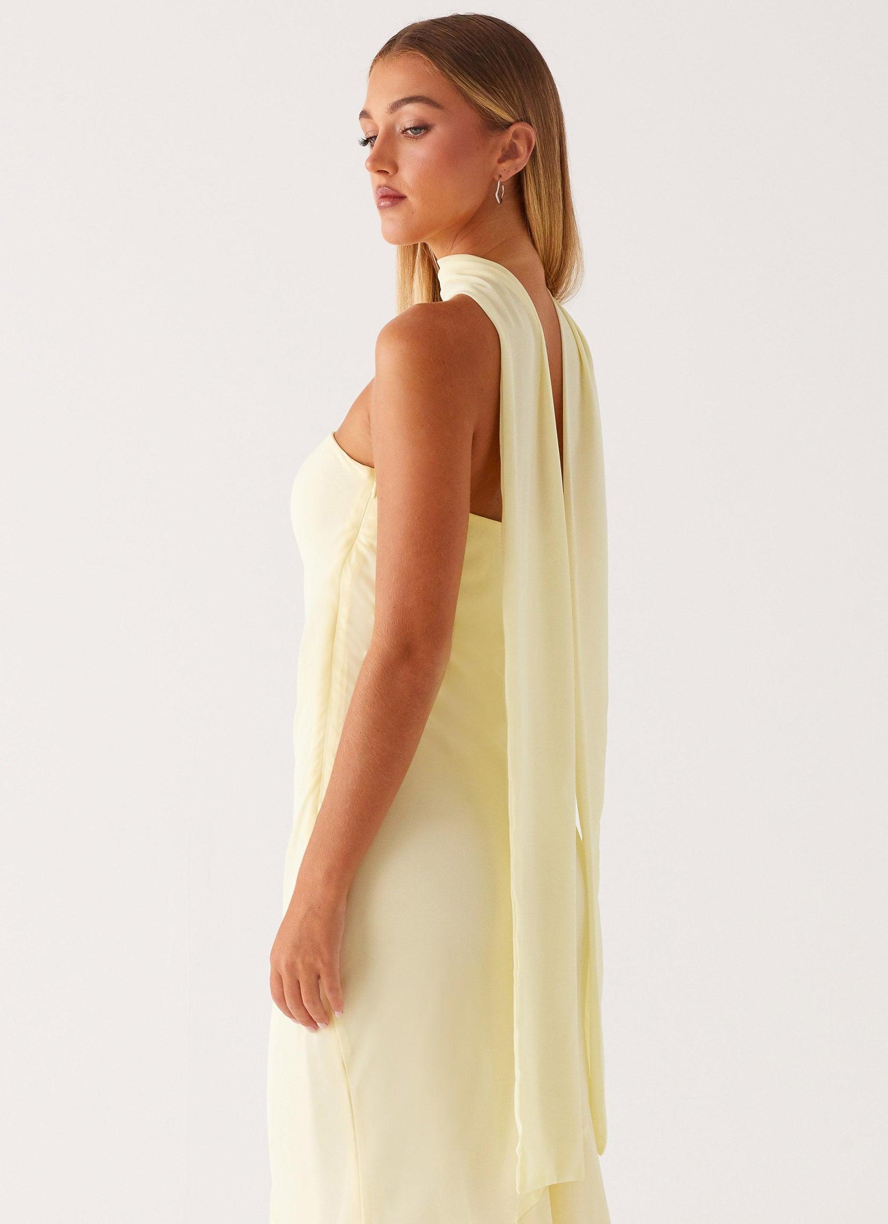 Under The Pagoda Maxi Dress - Yellow Product Image