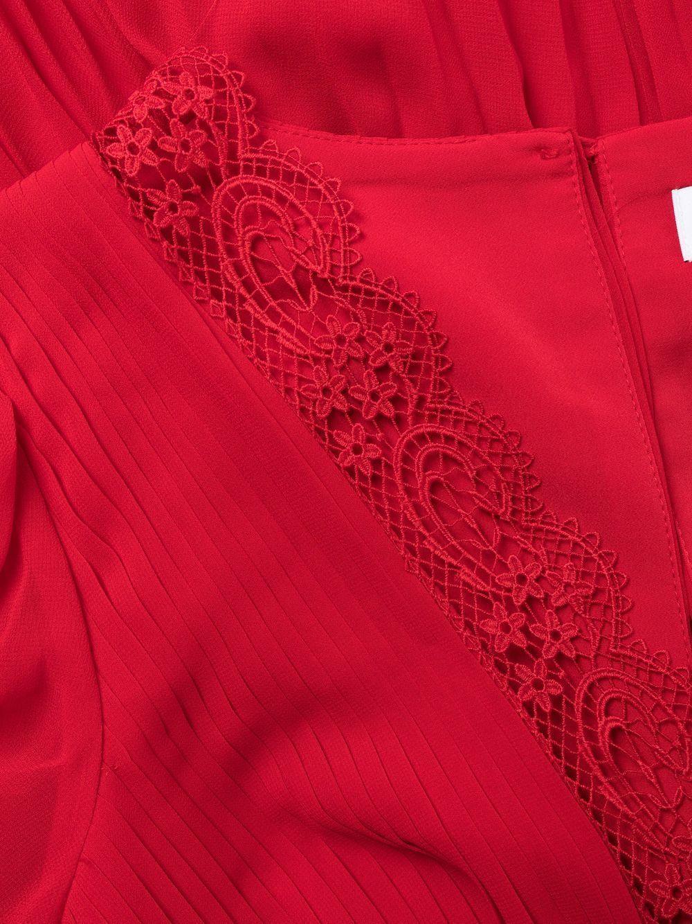 lace-trim A-line minidress Product Image