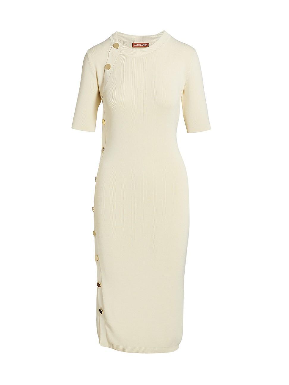 Womens Topaz Buttoned Midi Dress Product Image