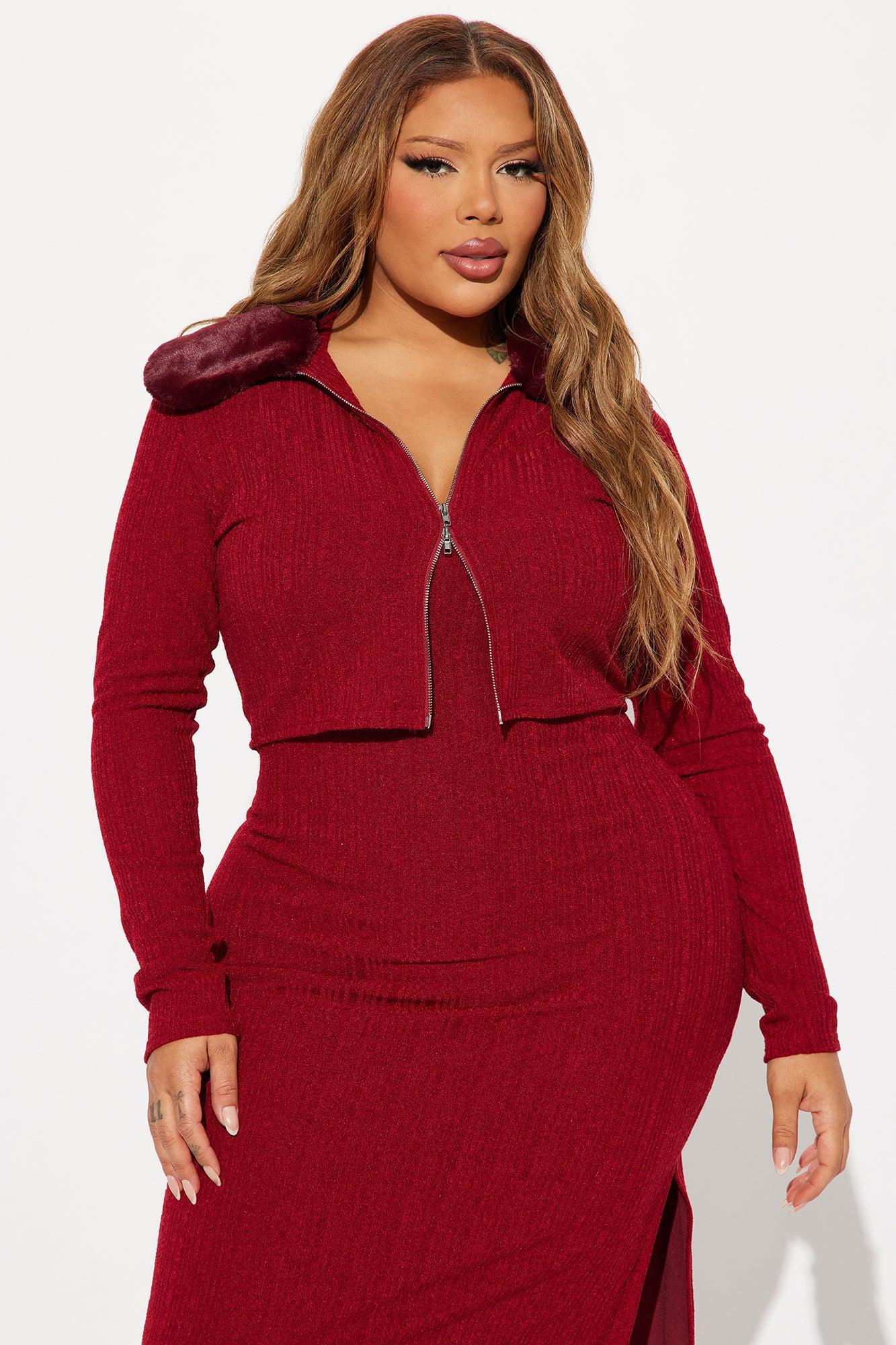 Sophie 2 Piece Maxi Dress Set - Wine Product Image