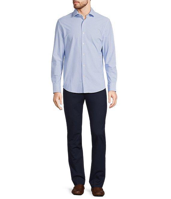 Murano Collezione Slim Fit Geometric Print Long Sleeve Woven Shirt Product Image