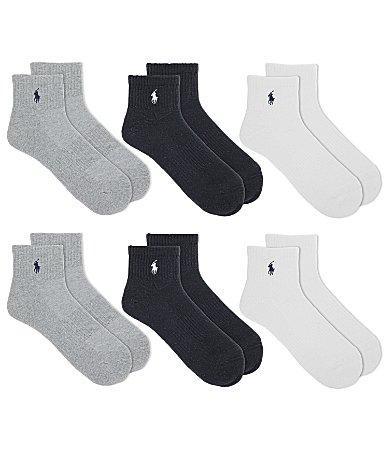 Polo Ralph Lauren Performance Cotton Quarter Socks 6 Product Image