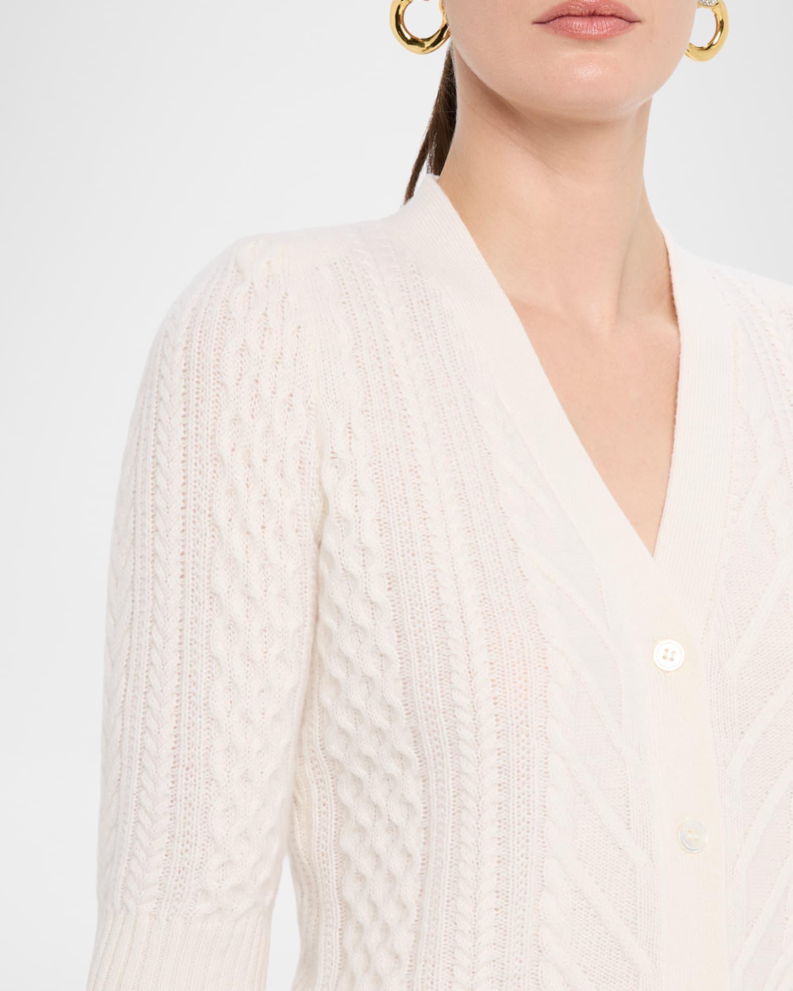 Cashmere Cable-Knit Cardigan Product Image