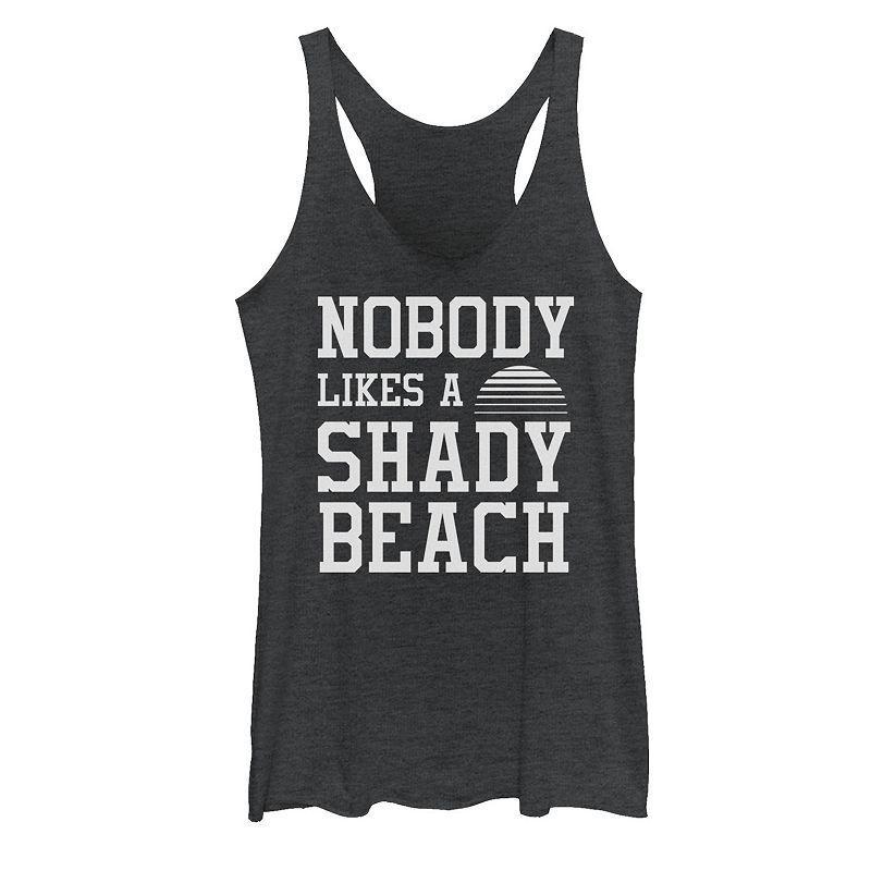 Juniors' Nobody Likes A Shady Beach Racerback Tank Top, Girl's,  Product Image
