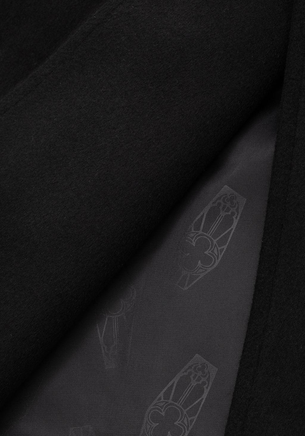 Theia Double Breasted Longline Wool Blend Coat Product Image