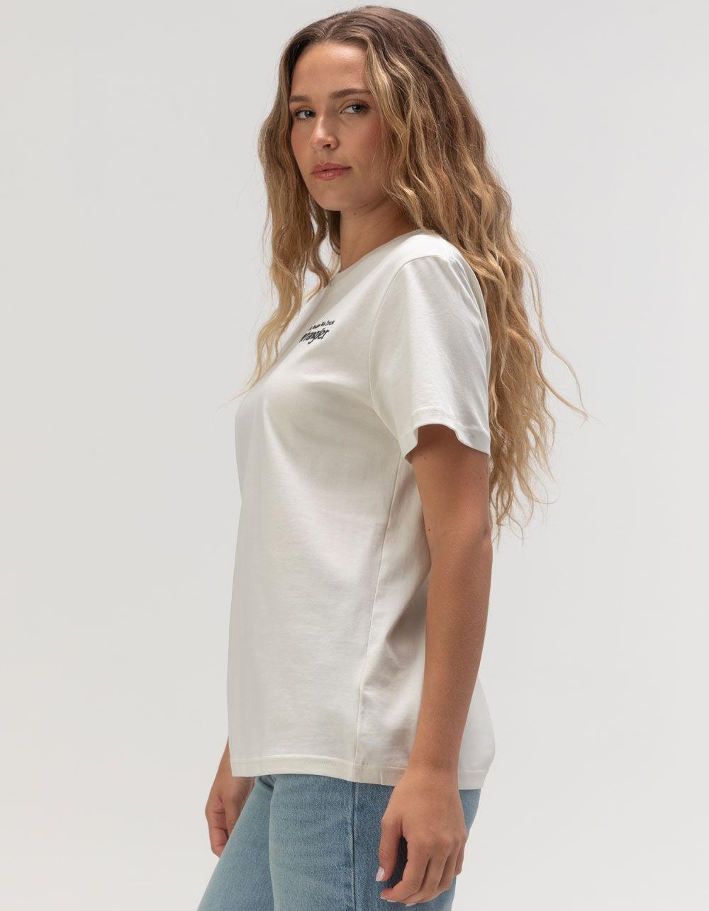 WRANGLER Sign Of The Times Womens Tee - ANTIQUE WHITE Product Image