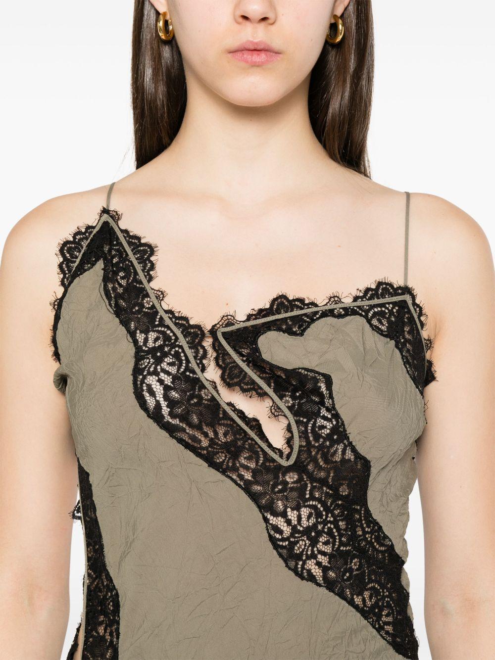 lace-detailing midi dress Product Image