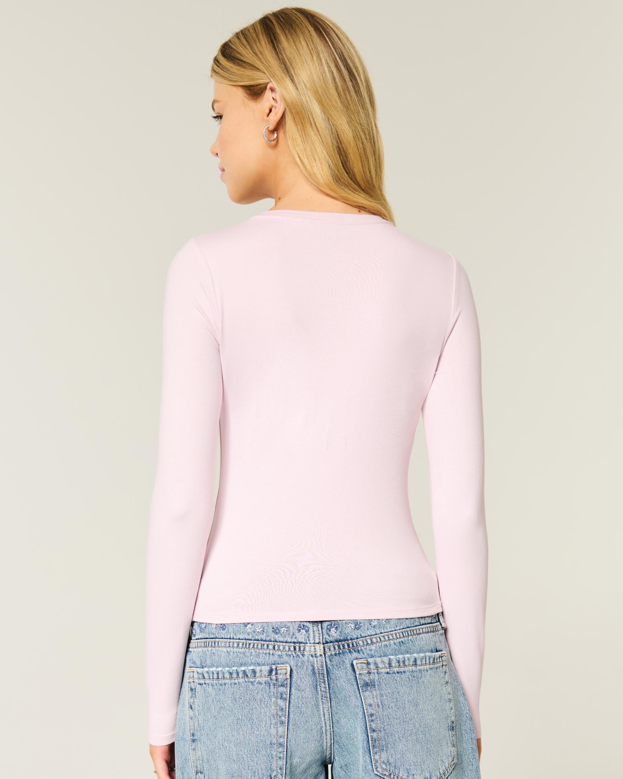 Seamless Fabric Long-Sleeve Crew Top Product Image