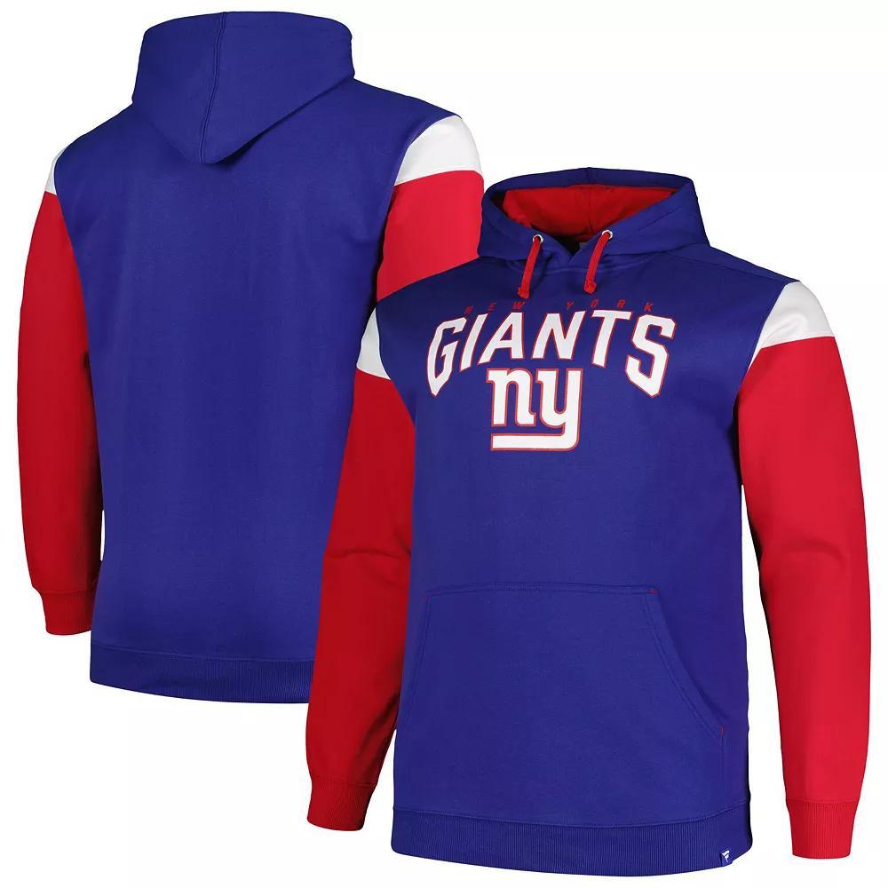 Men's Profile Royal New York Giants Big & Tall Trench Battle Pullover Hoodie, Size: 3XB, Blue Product Image