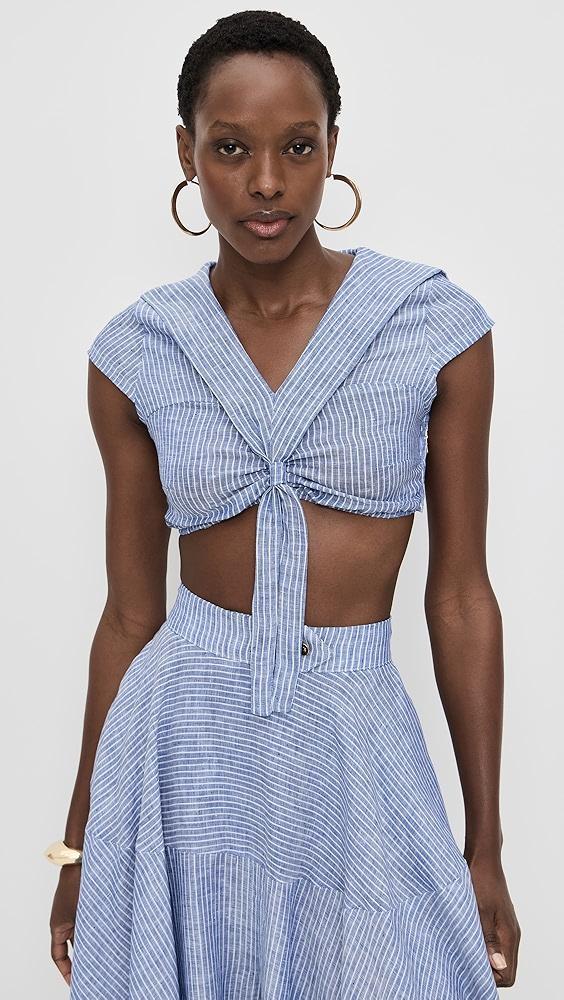 House of Aama Azaka Crop Top | Shopbop Product Image