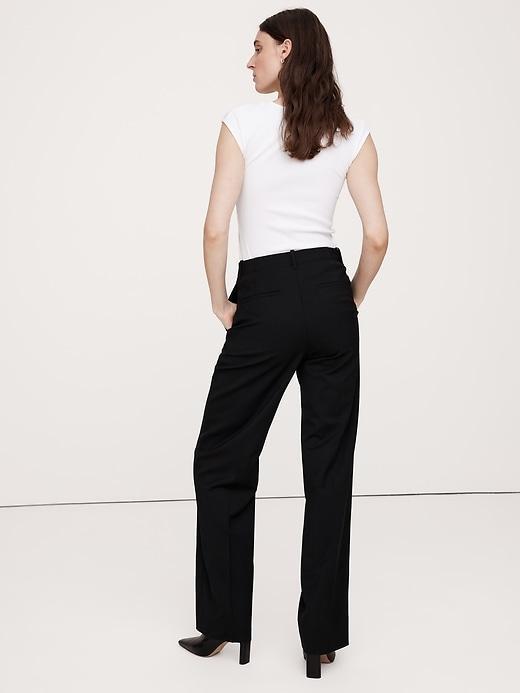 High-Rise Modern Straight Refined Pant Product Image