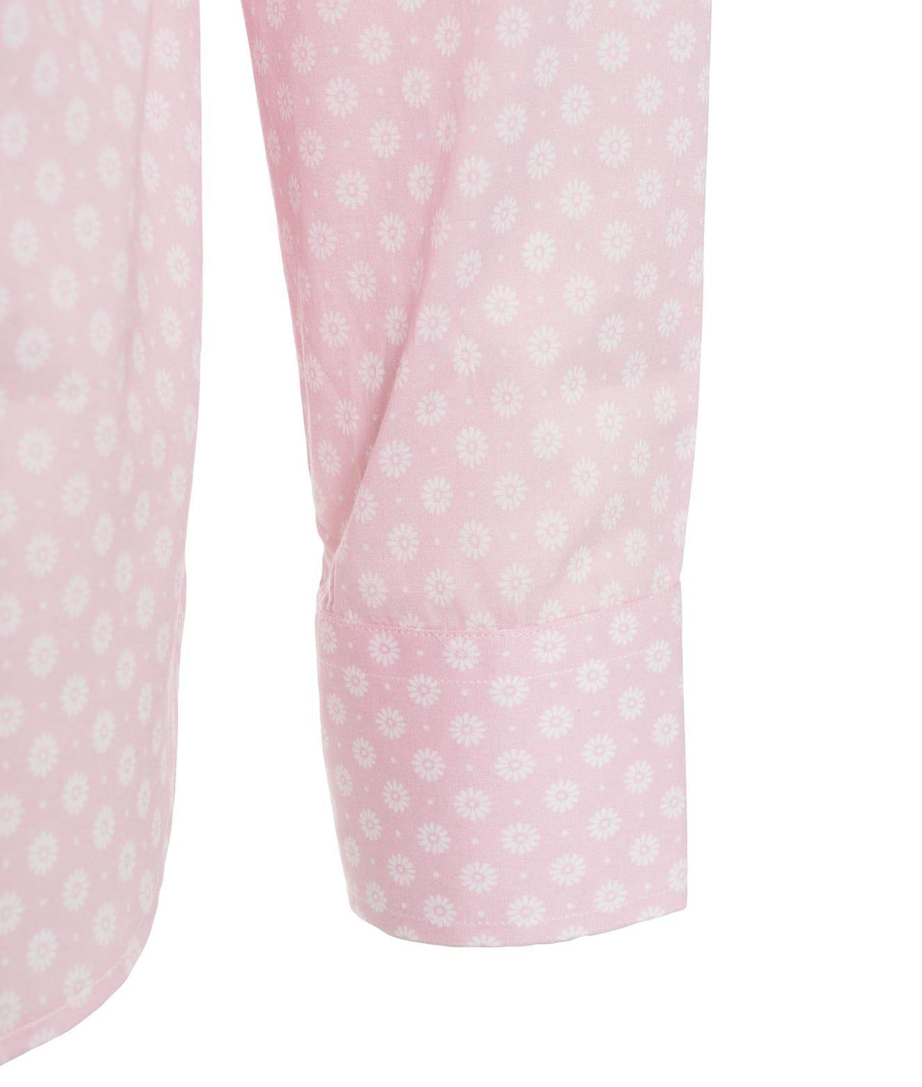 Fine cotton shirt with floral pattern Product Image