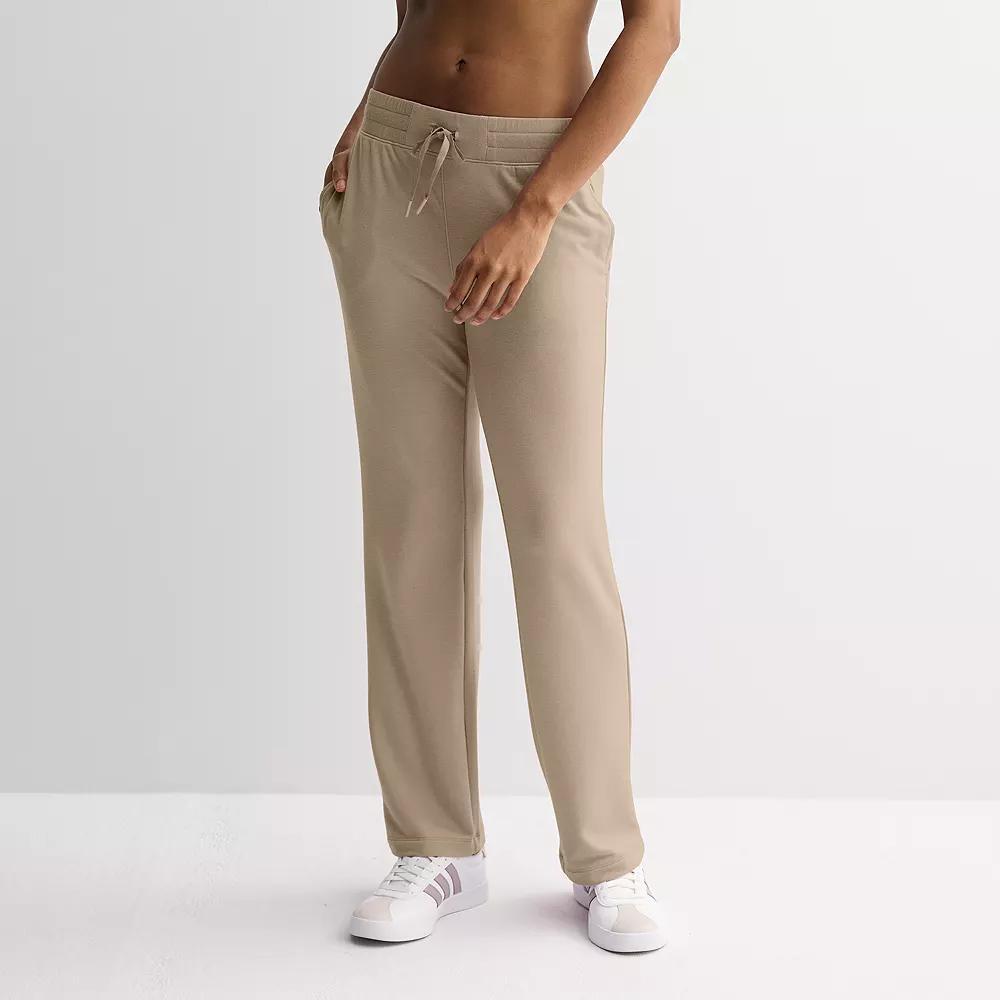 Women's Tek Gear® French Terry Open Hem Pant, Size: Large, Kalari Green Product Image