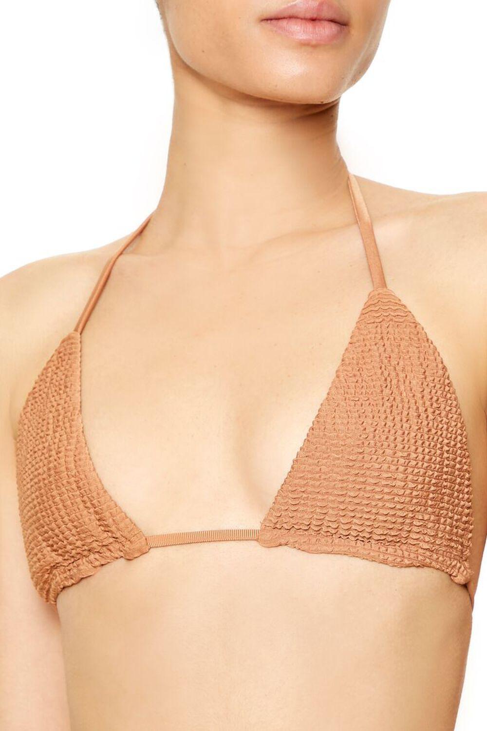 Textured Triangle Bikini Top | Forever 21 Product Image