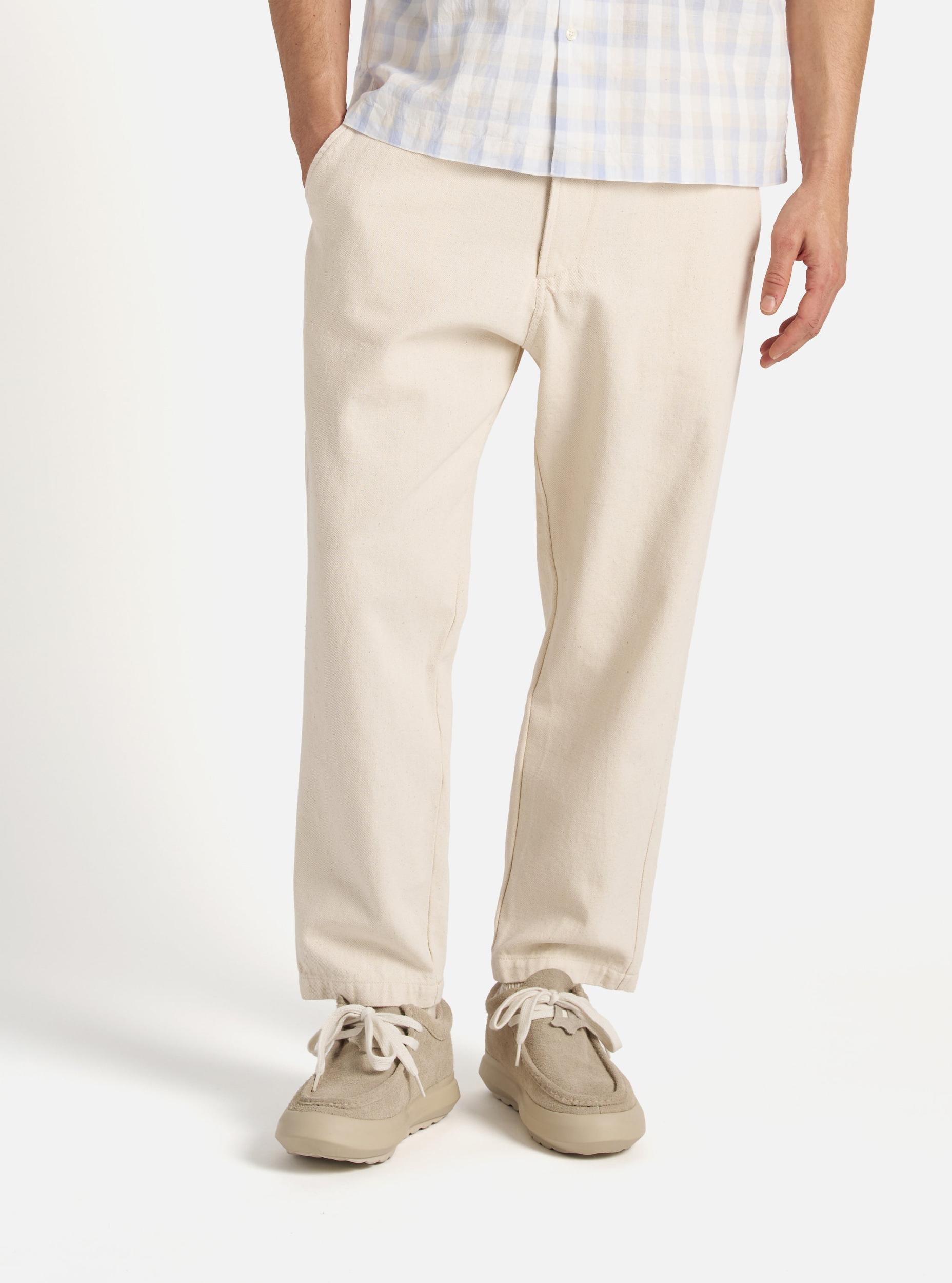 Ecru Recycled Cotton Hi Water Trouser Product Image
