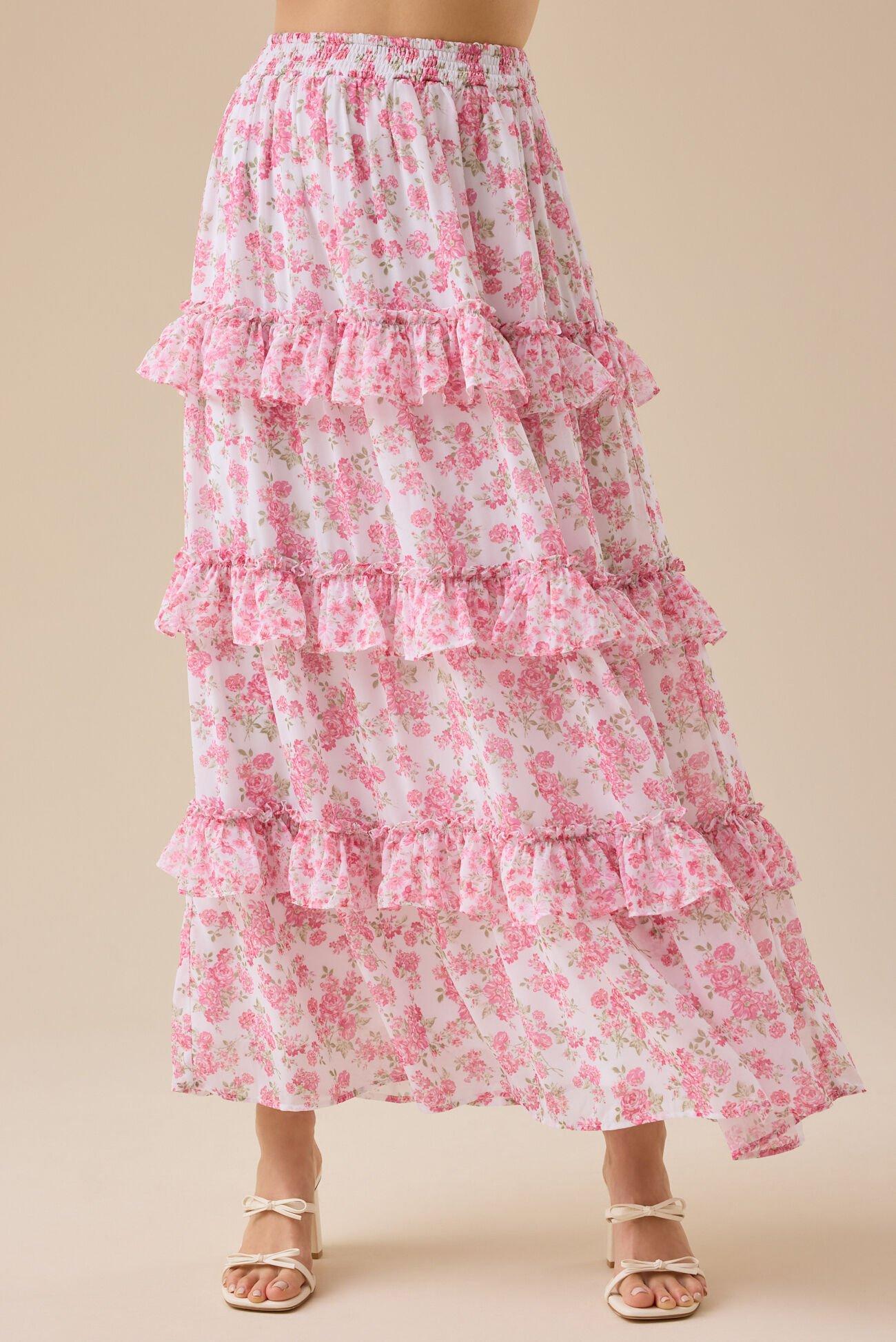 Lex Floral Maxi Skirt Product Image